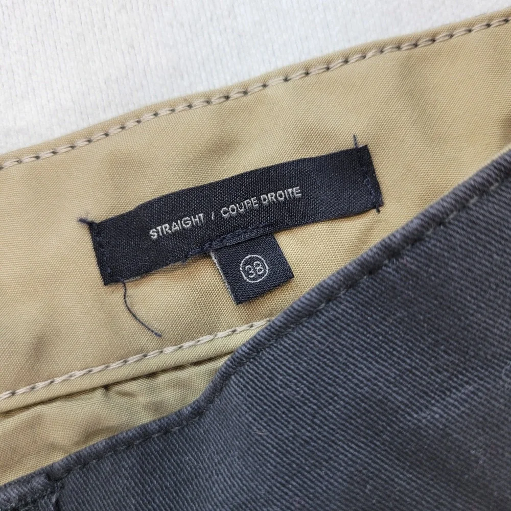 Dockers Chino Pants Mens 38x29 Charcoal Gray Straight Smart 360 Flex Stretch - Picture 6 of 13